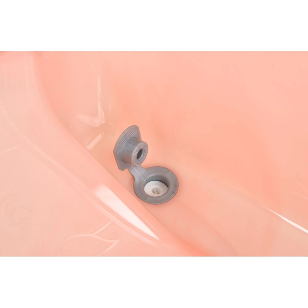 Banheira de Bebe Burigotto Tchibum com Suporte e Trocador Rose Madder