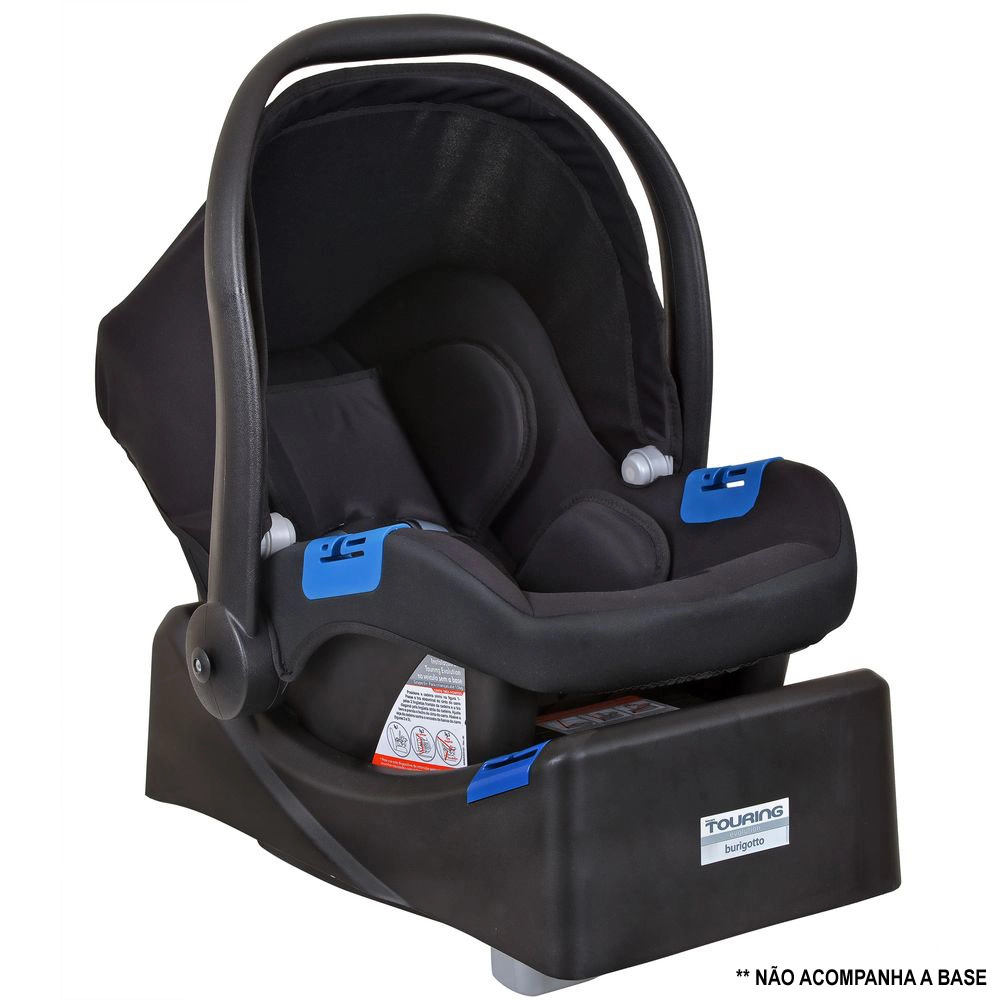 Bebê Conforto Burigotto Touring X de 0 até 13 Kg Black Preto