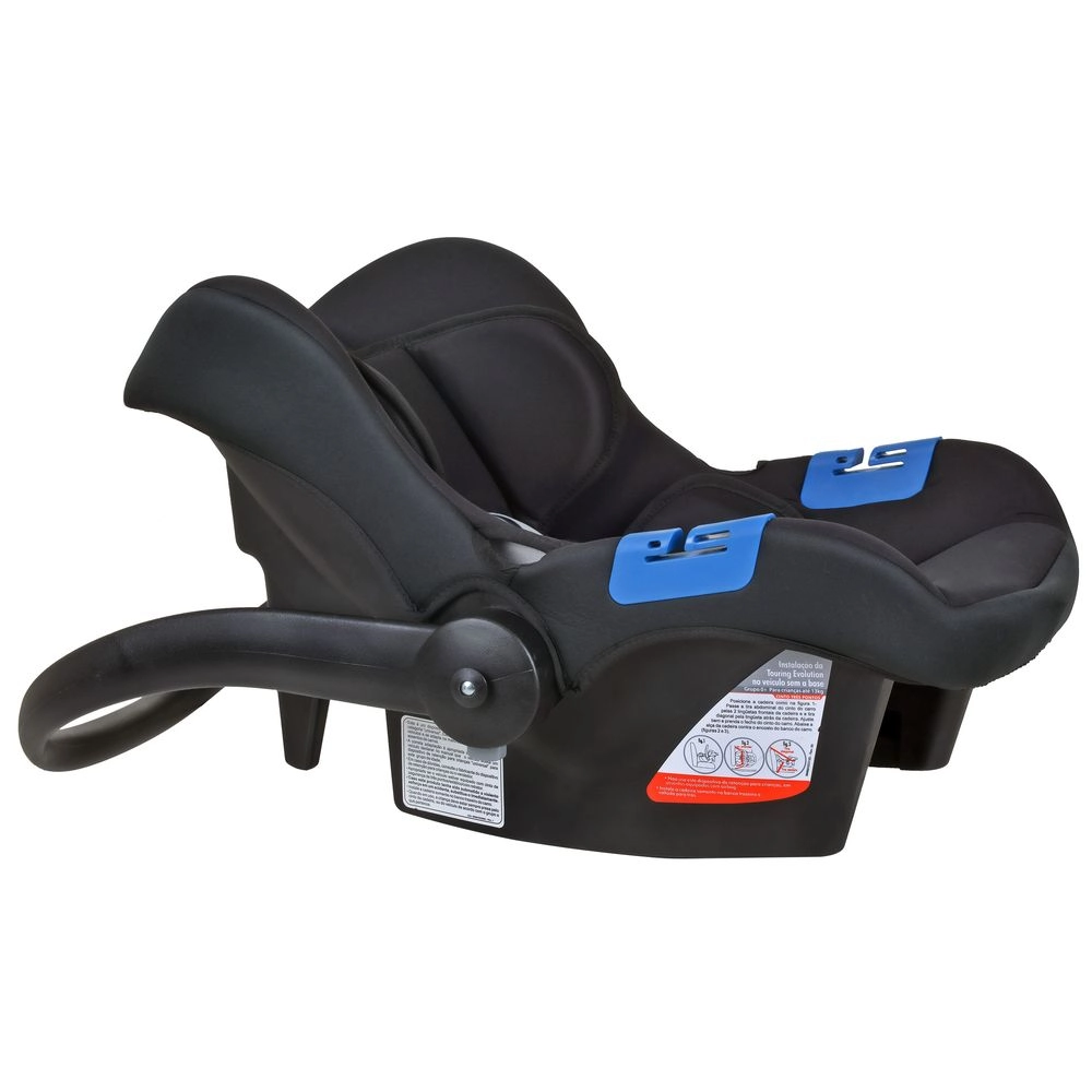 Bebê Conforto Burigotto Touring X de 0 até 13 Kg Black Preto