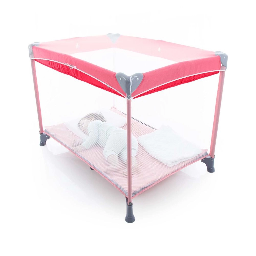 Berço Portátil Voyage Light 0 Meses até 15 Kg Rosa