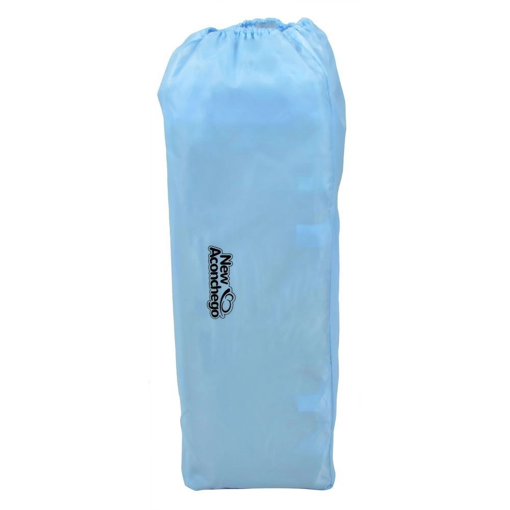 Berço Portatil Cercado Burigotto New Aconchego com Trocador e Mosquiteiro Blue Azul