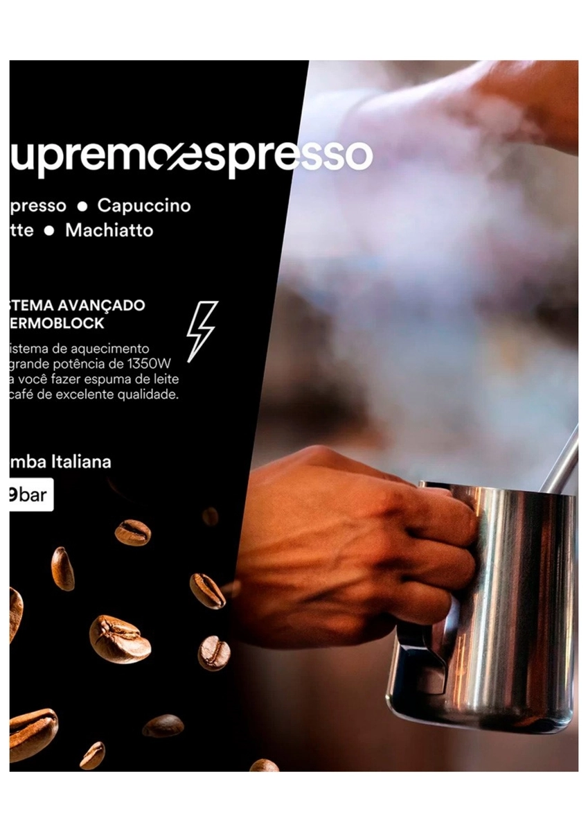 Cafeteira Espresso Eos Ecf01ec  Italiana 3 em 1 19 Bar Inox