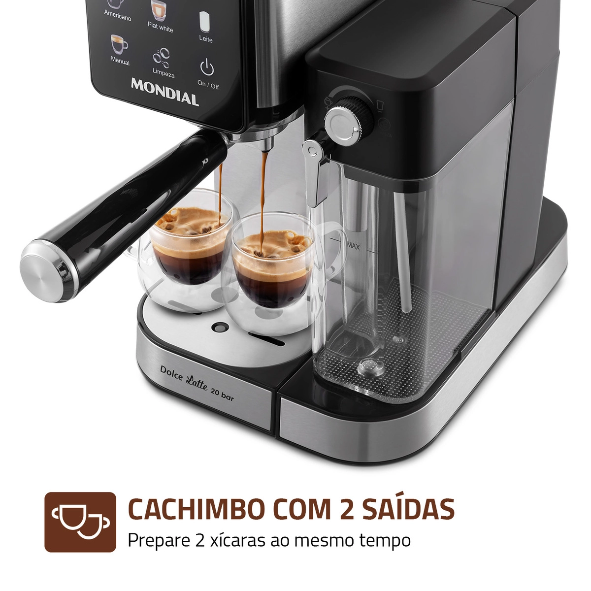 Cafeteira Espresso Mondial Dolce Latte C-28-ecl 1250w Preto com Inox