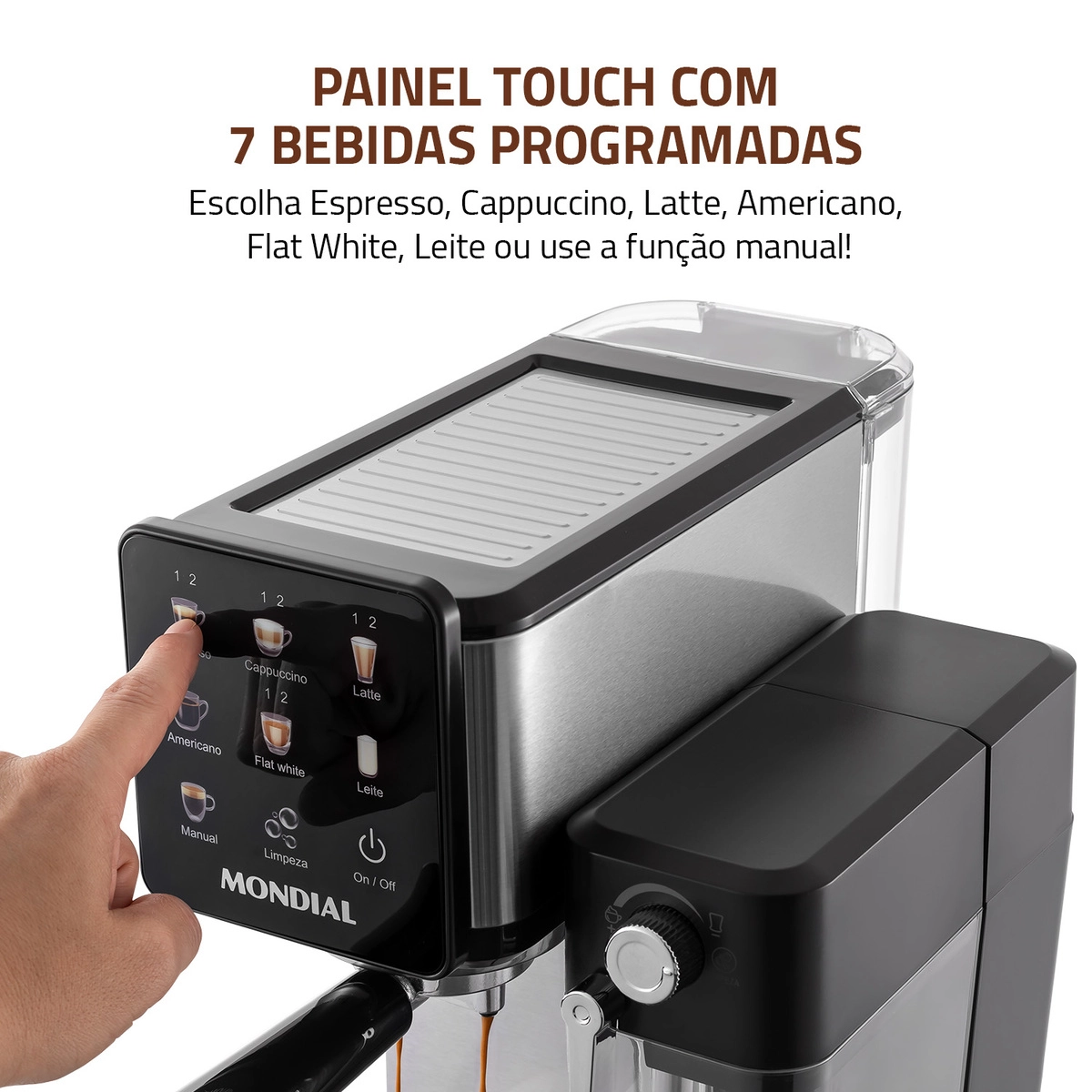 Cafeteira Espresso Mondial Dolce Latte C-28-ecl 1250w Preto com Inox