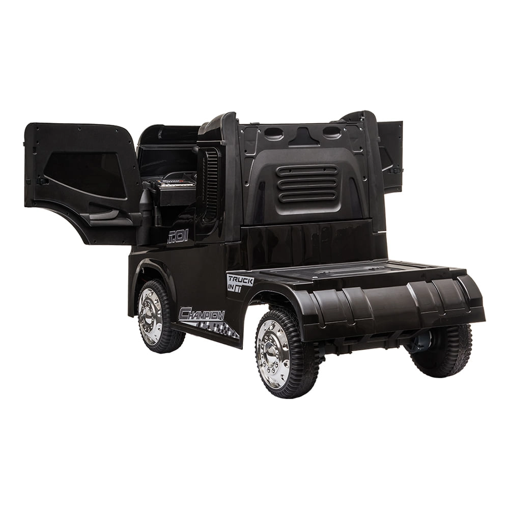 Caminhão Elétrico Infantil Bel Brink sem Carreta (Baú) 12v Preto