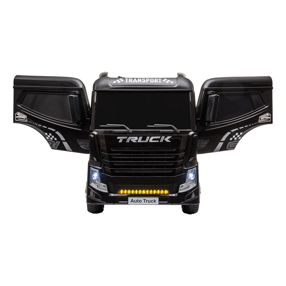 Caminhão Elétrico Infantil Bel Brink sem Carreta (Baú) 12v Preto
