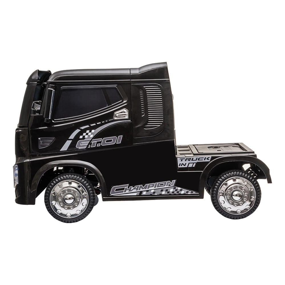 Caminhão Elétrico Infantil Bel Brink sem Carreta (Baú) 12v Preto