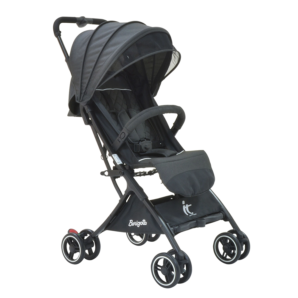 Carrinho de Bebê Burigotto It Compacto para Passeio até 15kg Preto