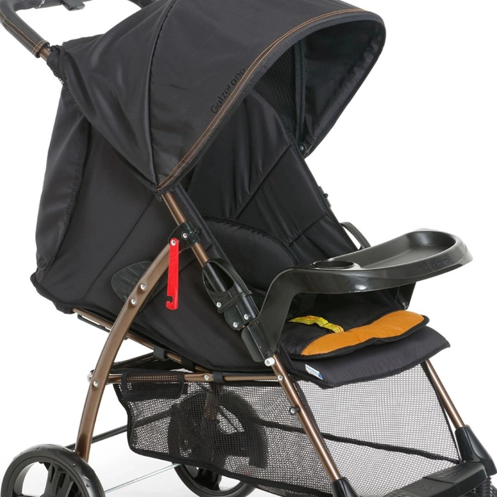 Carrinho de Bebê Galzerano San Remo de 0 Meses até 15 Kg Preto e Cobre 