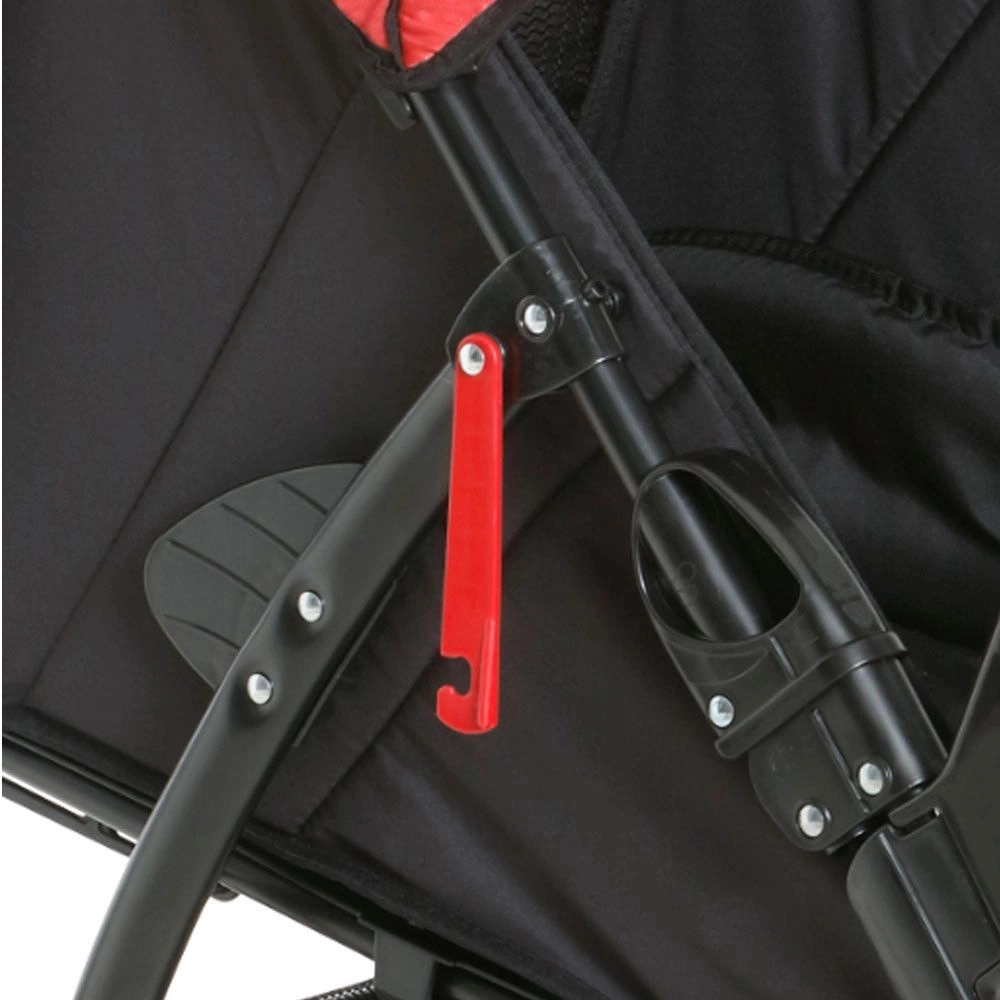 Carrinho de Bebê Galzerano San Remo de 0 Meses até 15 Kg Preto e Vermelho 