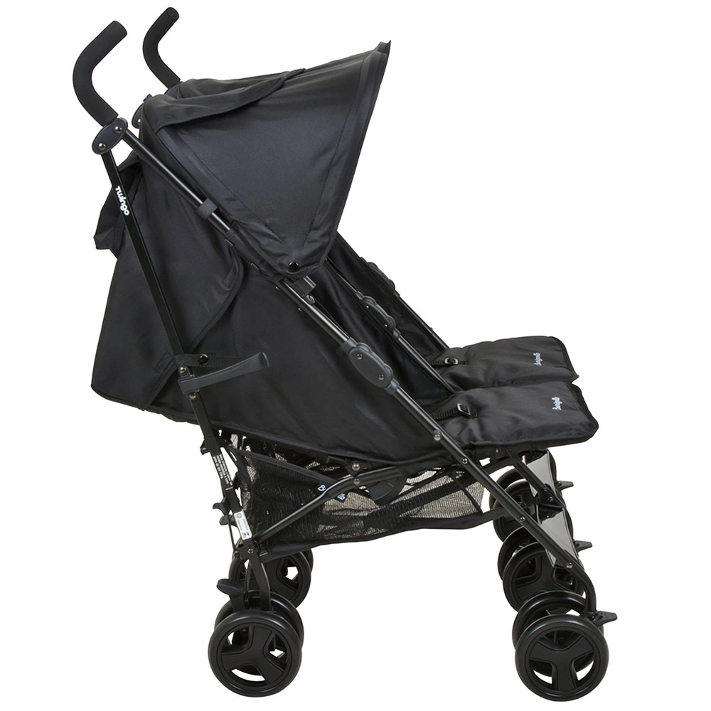 Carrinho de Bebê para Gêmeos Burigotto Twingo até 15kg Preto