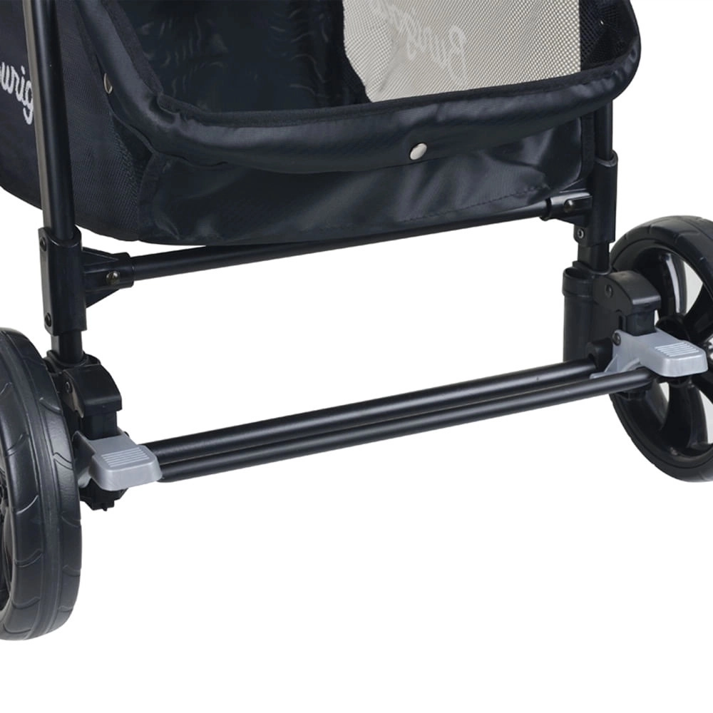 Carrinho de Bebê para Passeio Burigotto Ecco de 0 até 15 Kg Preto e Cobre