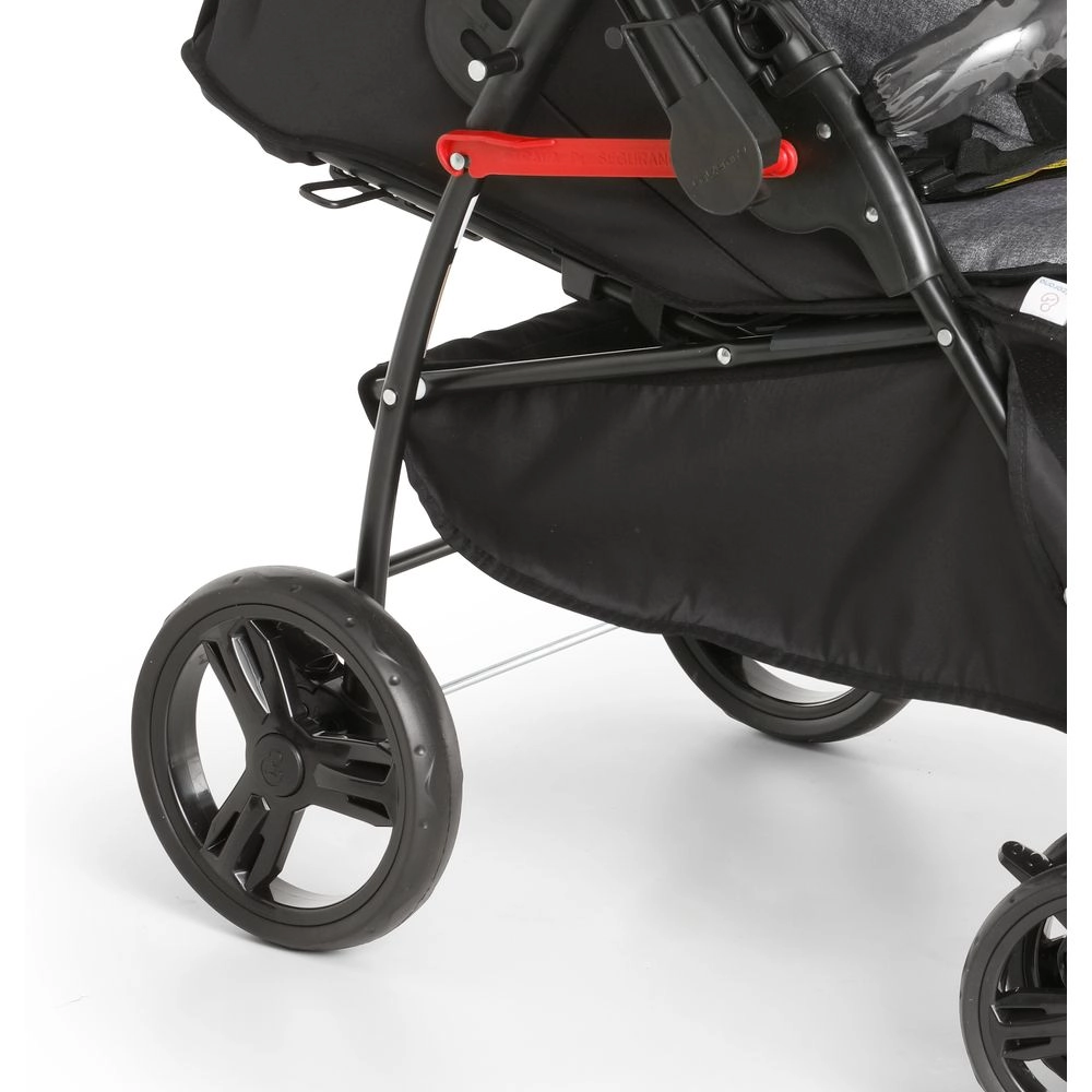 Carrinho de Bebê para Passeio Galzerano Maranello Ii 1381 Preto e Cinza