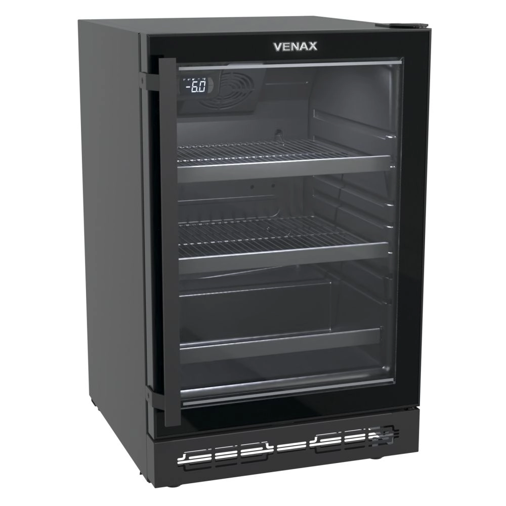 Cervejeira Venax Top Light In 100 82l com Opção de Embutir 34 Garrafas Preto Fosco 127v
