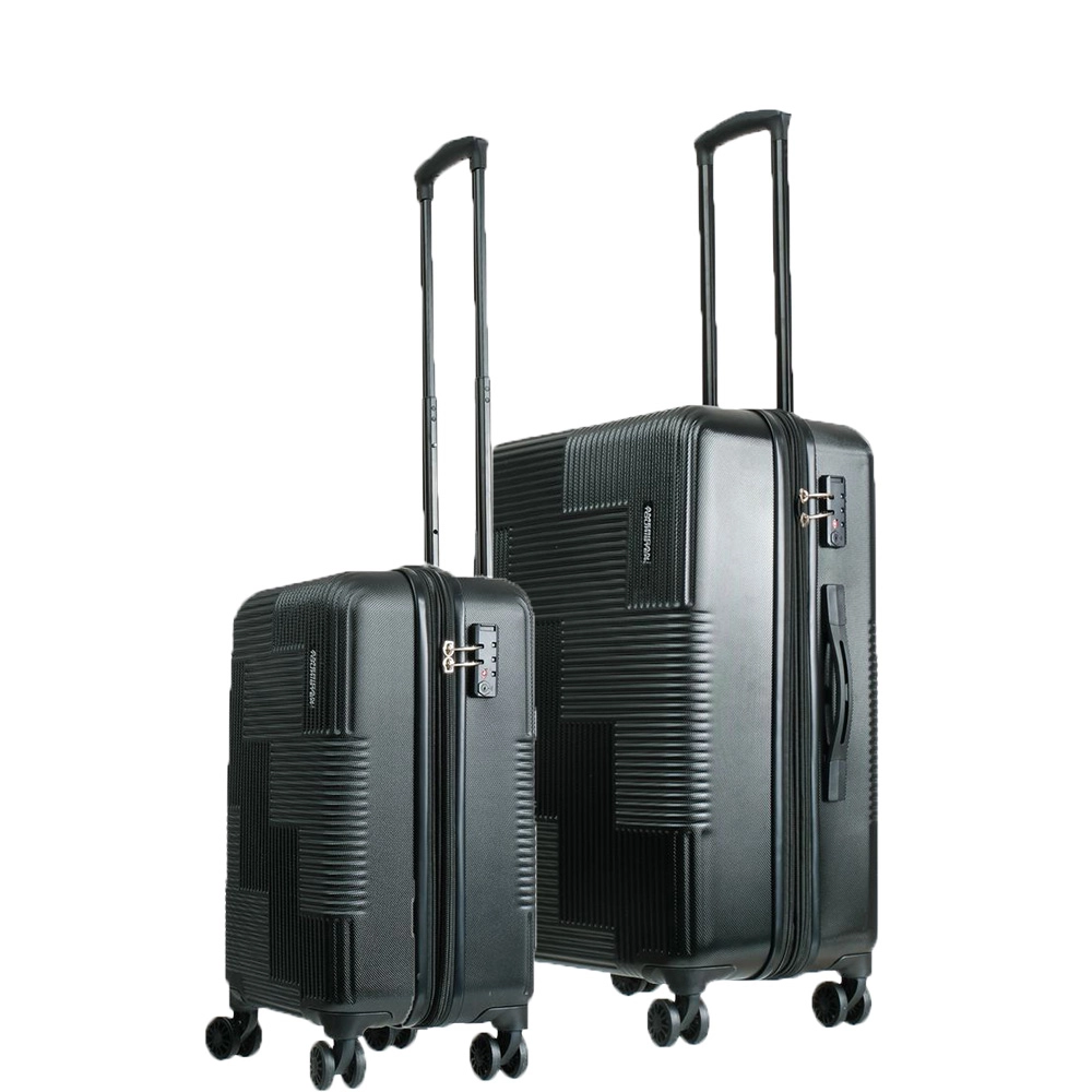 Conjunto de Malas Abs Expansível American Tourister By Samsonite Cuiabá Cadeado Tsa P/m Preto