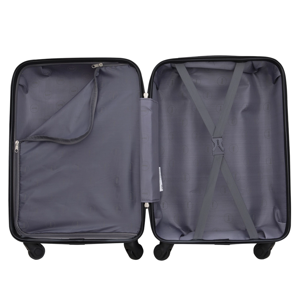 Conjunto de Malas de Viagem Abs Expansível Ika Flex Cadeado Tsa Rodas Duplas 3pcs P/M/G Rosê