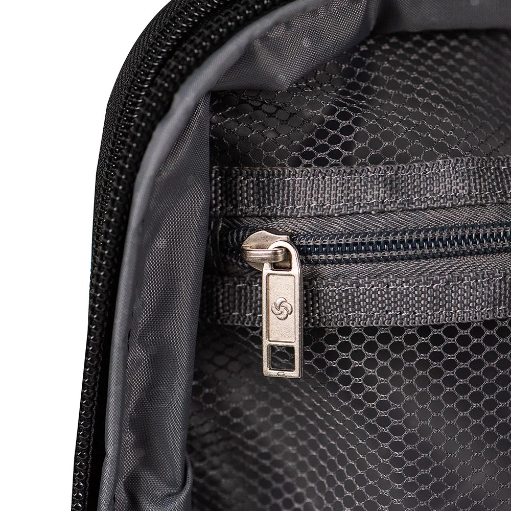 Conjunto de Malas de Viagem em Poliester Samsonite Kick Air Tsa e Rodas Duplas 3pcs P/m/g Preto