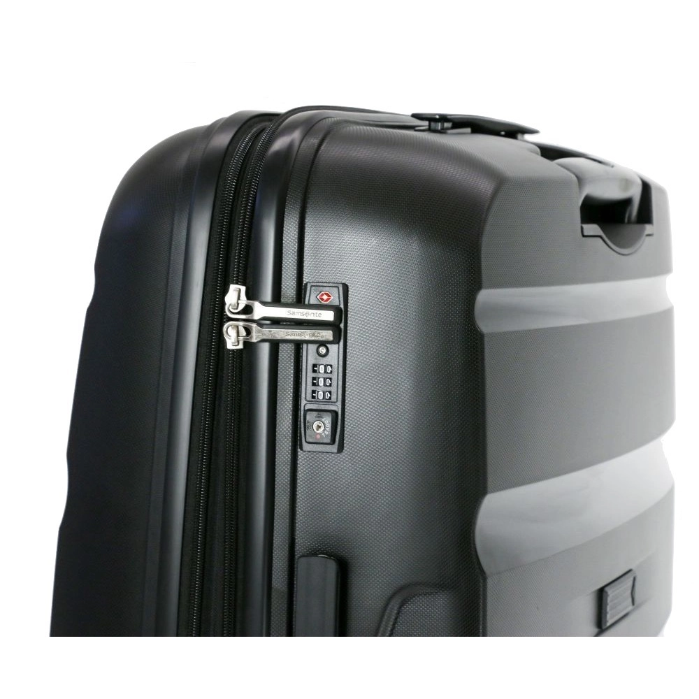 Conjunto de Malas de Viagem Expansível em Polipropileno Samsonite Spin Air 2pcs P/m Tsa Preta