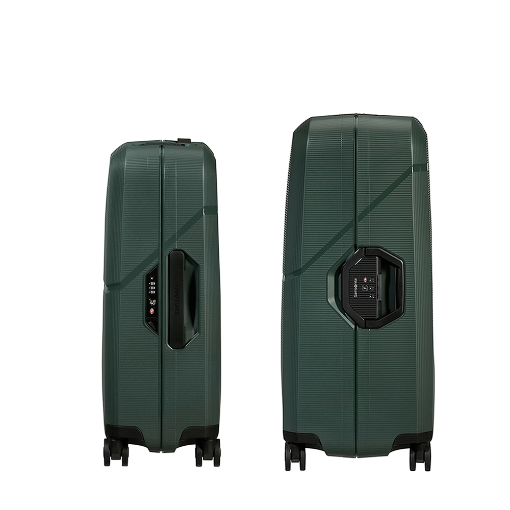 Conjunto de Malas Magnum Eco Samsonite Polipropileno Cadeado Tsa e Rodas Duplas 2 Pçs P/M Verde