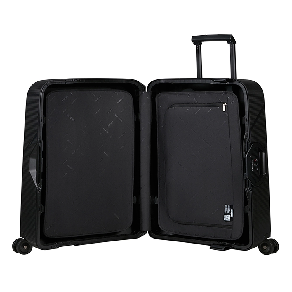 Conjunto de Malas Magnum Eco Samsonite Polipropileno Cadeado Tsa e Rodas Duplas 3 Pçs P/M/G Preto