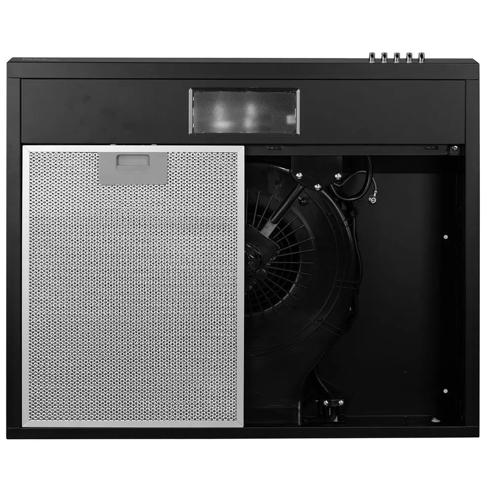 Depurador e Exaustor Philco Pdr60p Slim 60 Cm 3 Velocidades Preto 220v