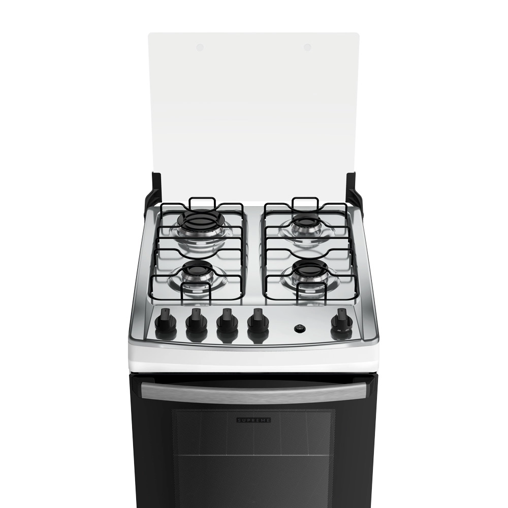 Fogão Dako Supreme Glass 4 Bocas a Gás Acendimento Automatico Branco Bivolt
