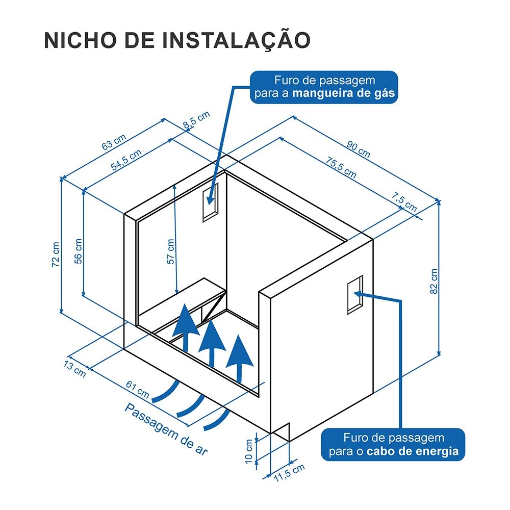 Fogão de Embutir 5 Bocas Venax Gaudi Prisma Vitreo Bl Gas Glp Inox 