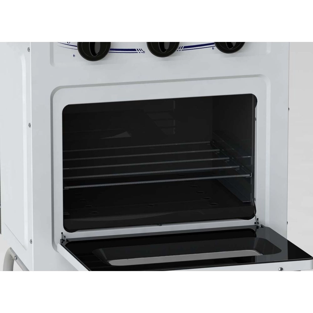 Fogão Portátil 2 Bocas Venax Gemini Tampa de Metal Gas Glp Branco 