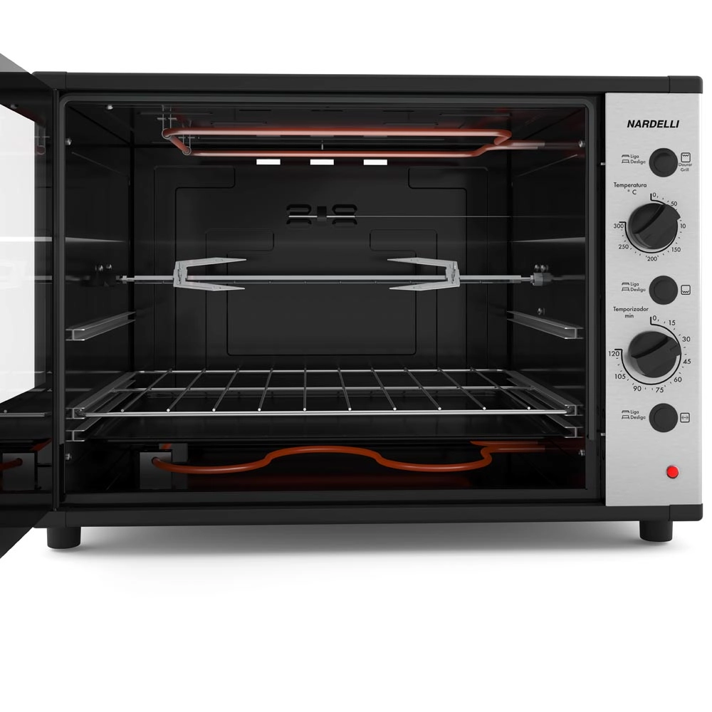 Forno Elétrico de Bancada Nardelli Smart 60 Litros Preto