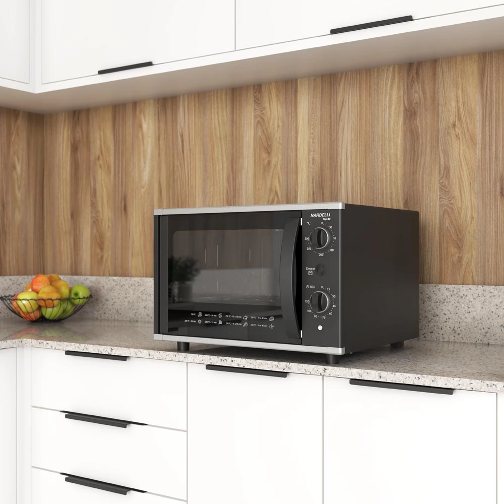 Forno Elétrico de Bancada Nardelli Top 40 Litros Preto