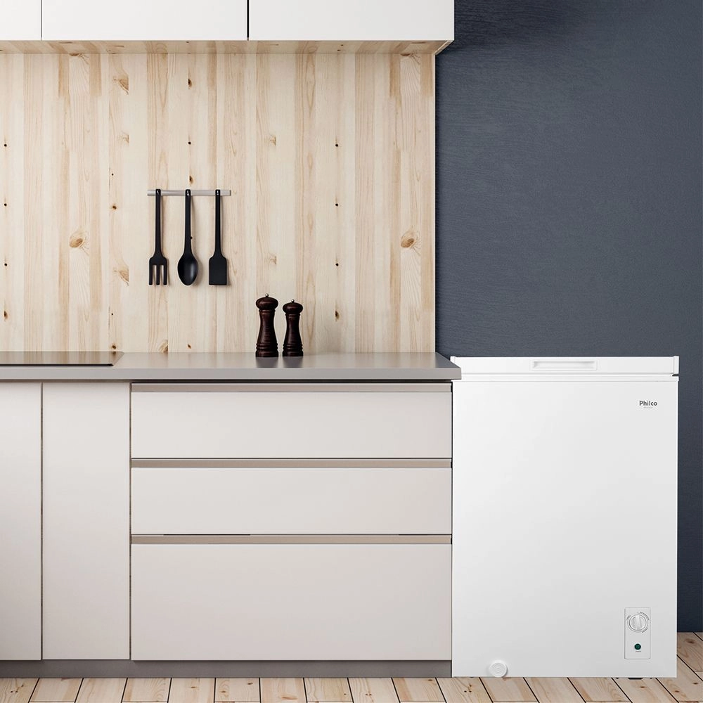 Freezer Horizontal Philco PFH105B 99 Litros 1 Porta 2 em 1 Branco 127v