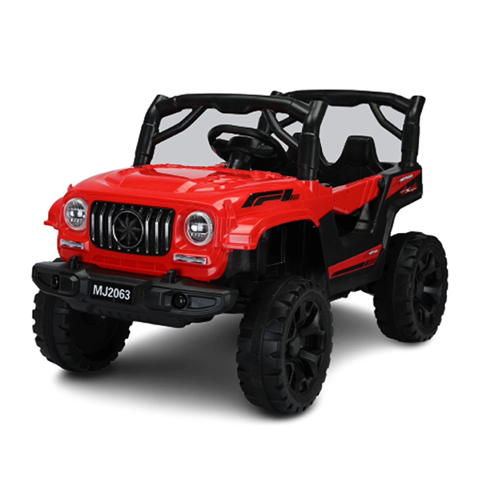 Jipe Infantil Carro Elétrico 12v Bang Toys com 2 Motores e Controle Remoto Vermelho