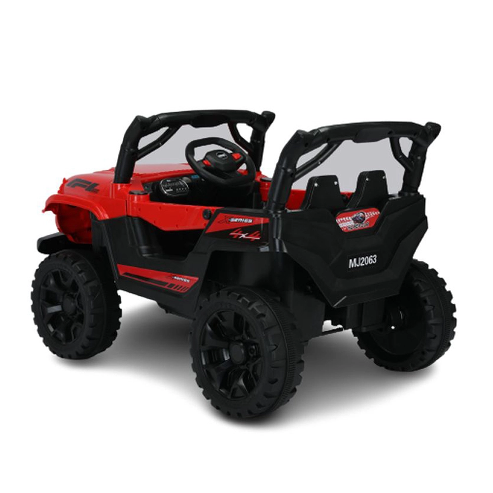 Jipe Infantil Carro Elétrico 12v Bang Toys com 2 Motores e Controle Remoto Vermelho