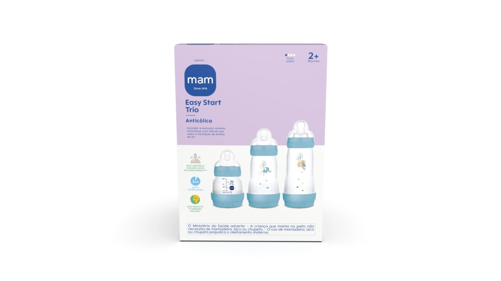 Kit Mamadeira Mam Easy Start Anticólica Trio
