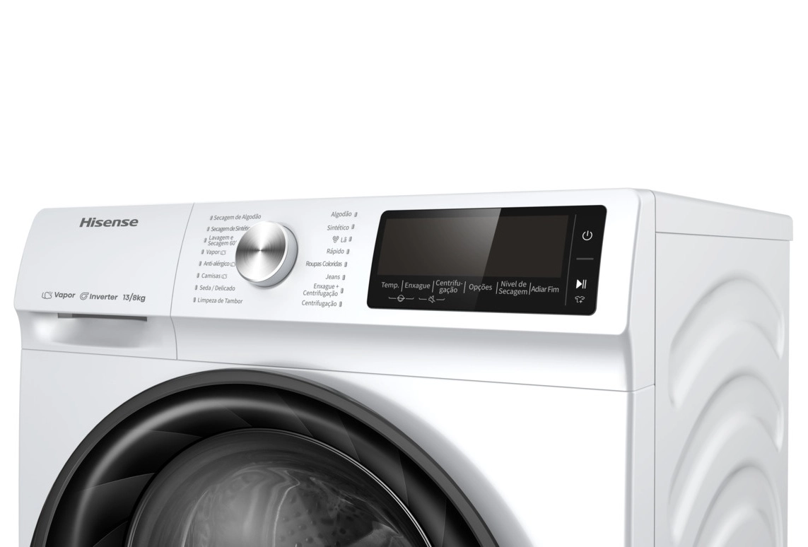 Lava e Seca  Hisense WD5Q13 13kg Seca 8kg Branca 