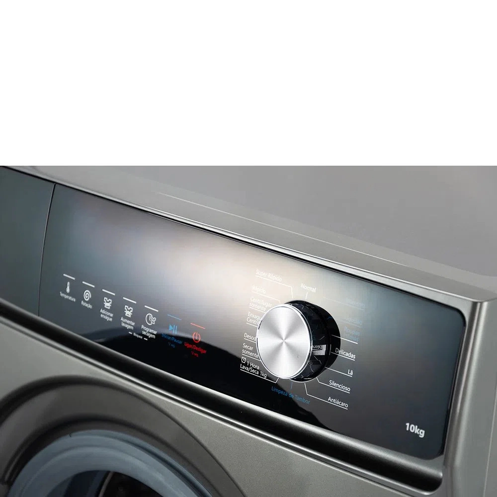 Lava e Seca Philco Pls11t Invertplus 16 Programas Lavagem 10kg Secagem 7kg Inox 127v