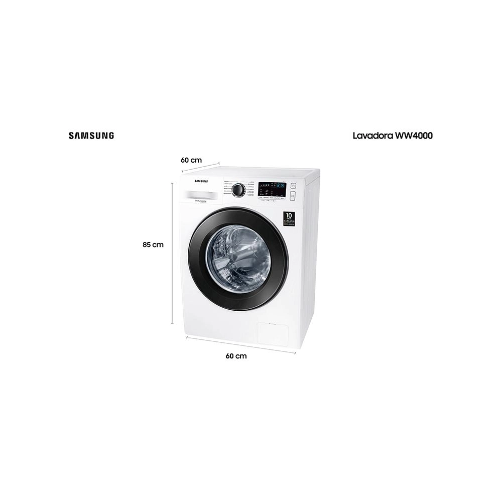 Lavadora Samsung 11kg Ww400 Digital Inverter Ww11j4473pw Branca 127v