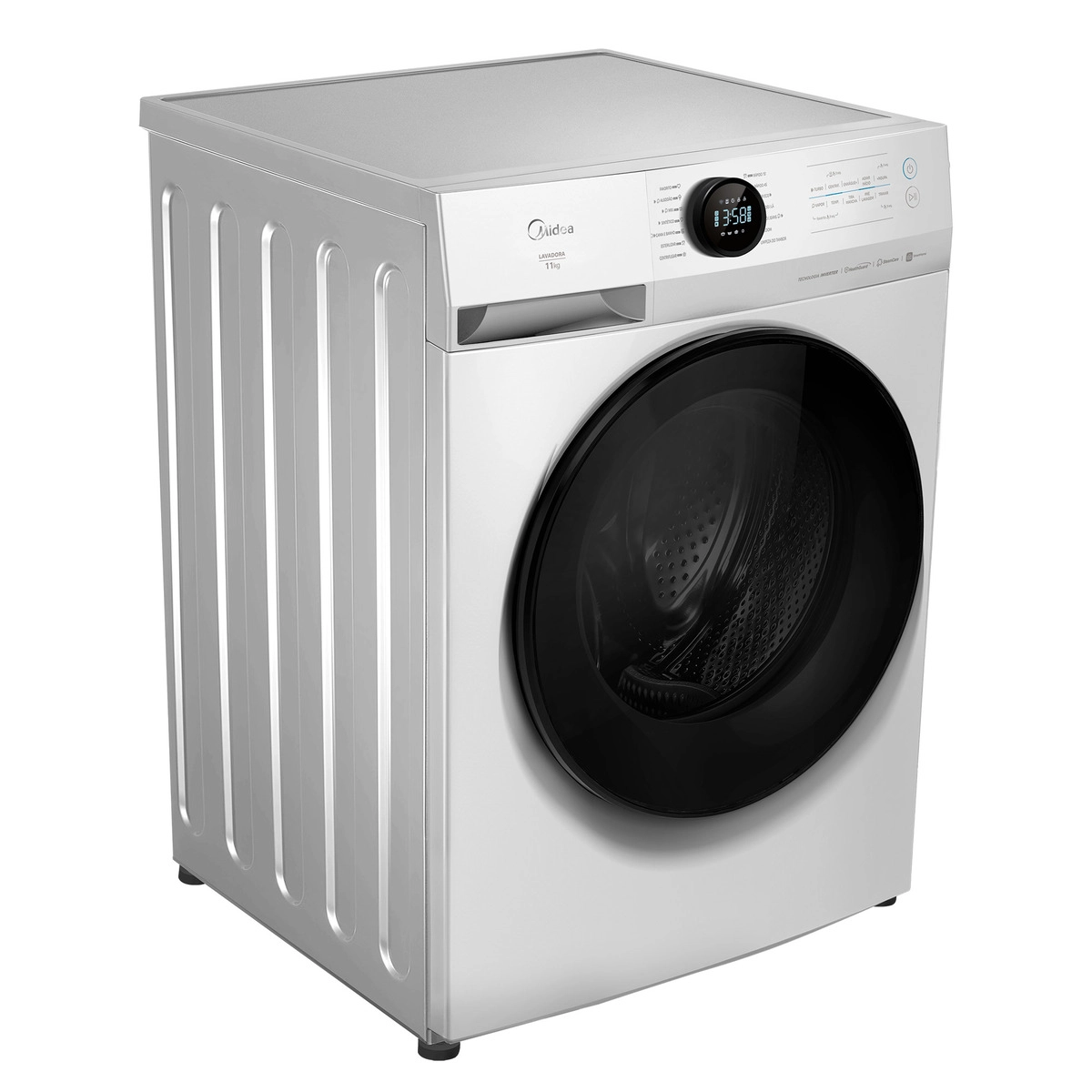 Máquina de Lavar Roupas Midea 11kg Slim Healthguard Wi-fi Conectada Smarthome Inverter Branca