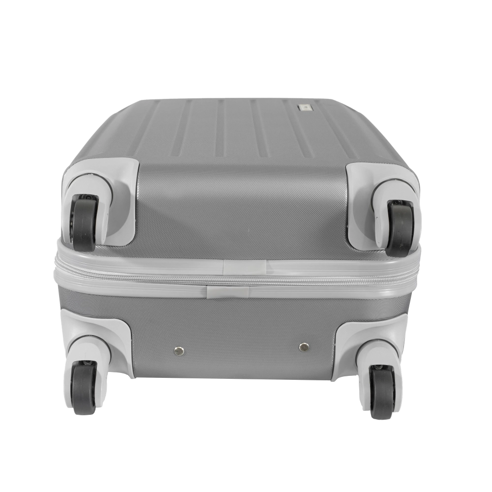 Mala de Bordo Abs para Viagem Ika Scorpion Cadeado Embutido Rodas Giro 360º Cinza
