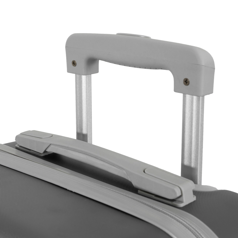 Mala de Bordo Abs para Viagem Ika Scorpion Cadeado Embutido Rodas Giro 360º Cinza