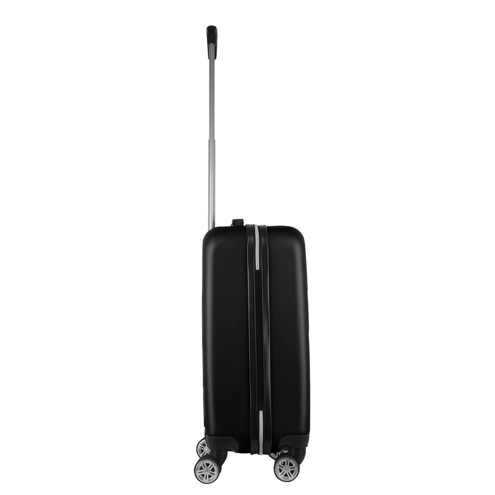 Mala de Bordo Abs para Viagem Mormaii MOR-1542 Cadeado Integrado Rodas Duplas Giro 360 Preta
