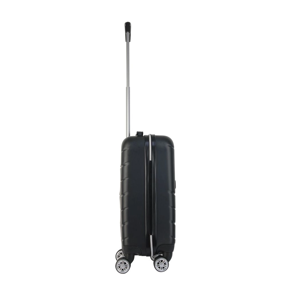 Mala de Bordo Abs para Viagem Mormaii MOR-1901 Cadeado Integrado Rodas Duplas Giro 360 Preta