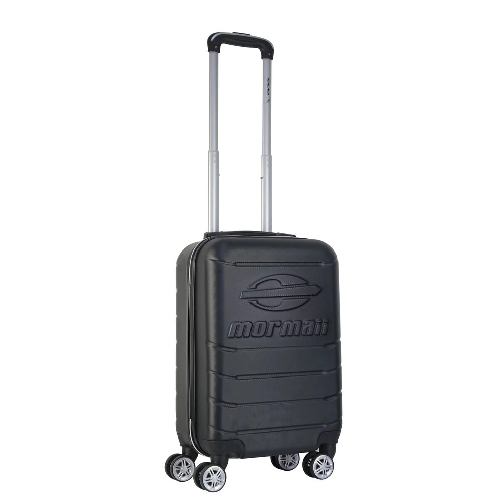 Mala de Bordo Abs para Viagem Mormaii MOR-1901 Cadeado Integrado Rodas Duplas Giro 360 Preta