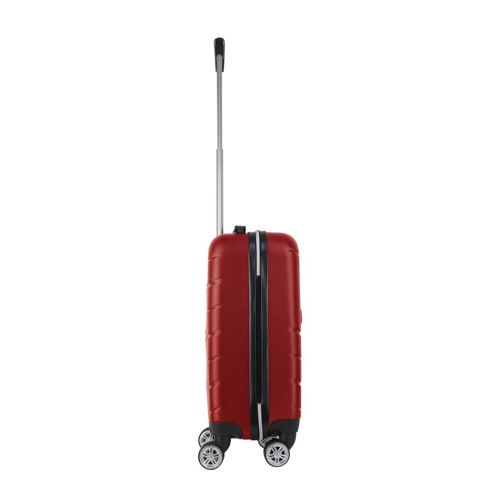 Mala de Bordo Abs para Viagem Mormaii MOR-1901 Cadeado Integrado Rodas Duplas Giro 360 Vinho