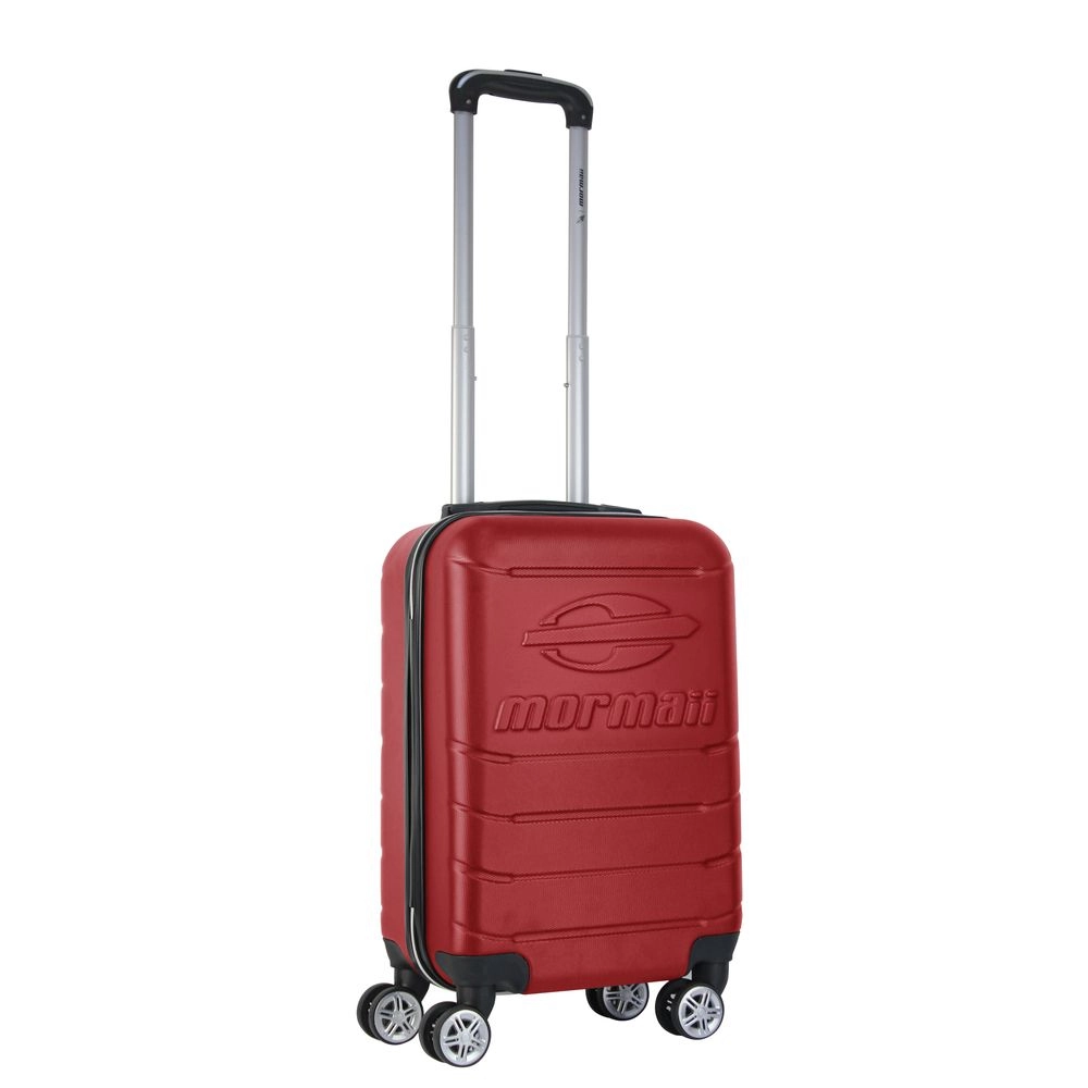Mala de Bordo Abs para Viagem Mormaii MOR-1901 Cadeado Integrado Rodas Duplas Giro 360 Vinho