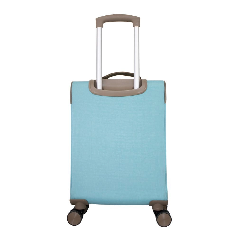 Mala de Bordo em Poliester para Viagem Yins 22030 Cadeado Integrado Rodas Duplas 360 Azul