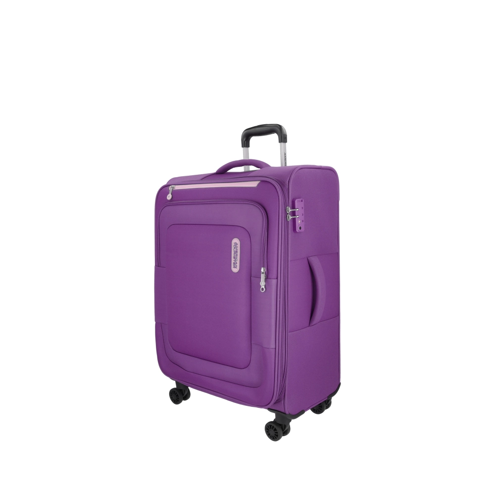 Mala de Bordo American Tourister By Samsonite New Duncan Poliéster Expansível Tsa Roxa