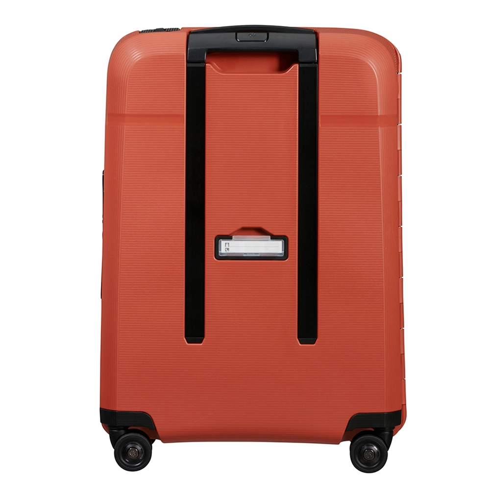 Mala de Bordo Magnum Eco Samsonite Polipropileno Cadeado Tsa e Rodas Duplas Giro 360 Laranja