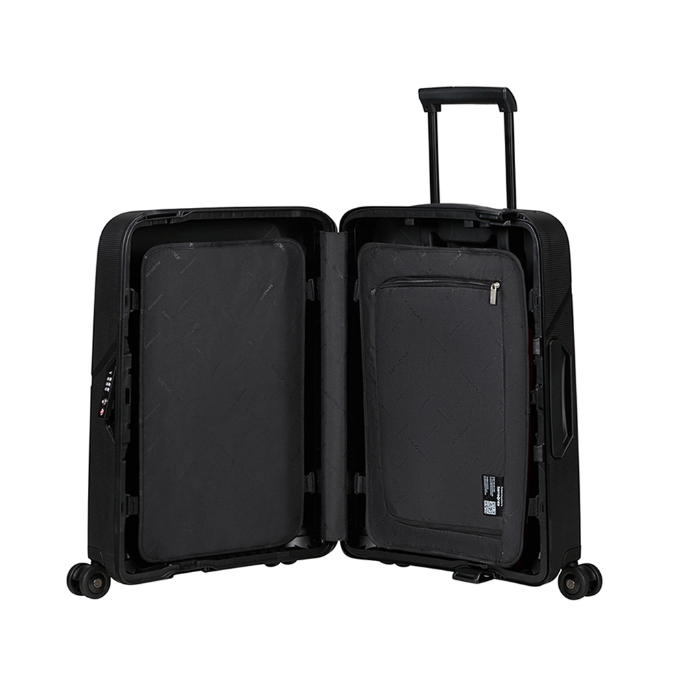 Mala de Bordo Samsonite Magnum Eco Polipropileno Tsa Preta