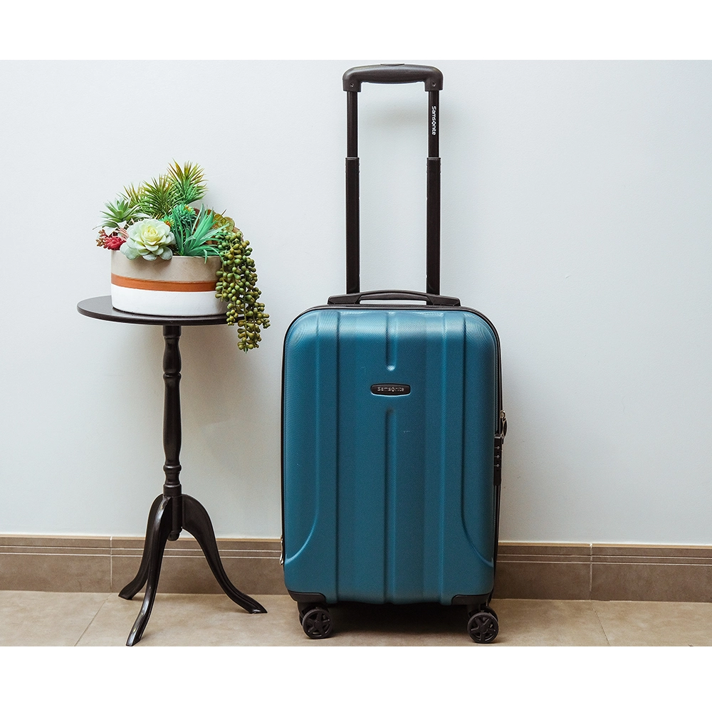 Mala de Bordo Samsonite Fiero Expansível ABS  Expansível Tsa Azul